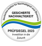 Prüfsiegel für gesicherte Nachhaltigkeit 2023